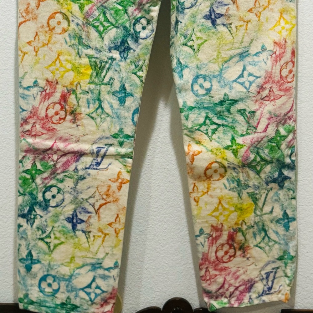 NWTS Louis Vuitton *RARE* Pastel Monogram Jeans - Picture 15 of 15